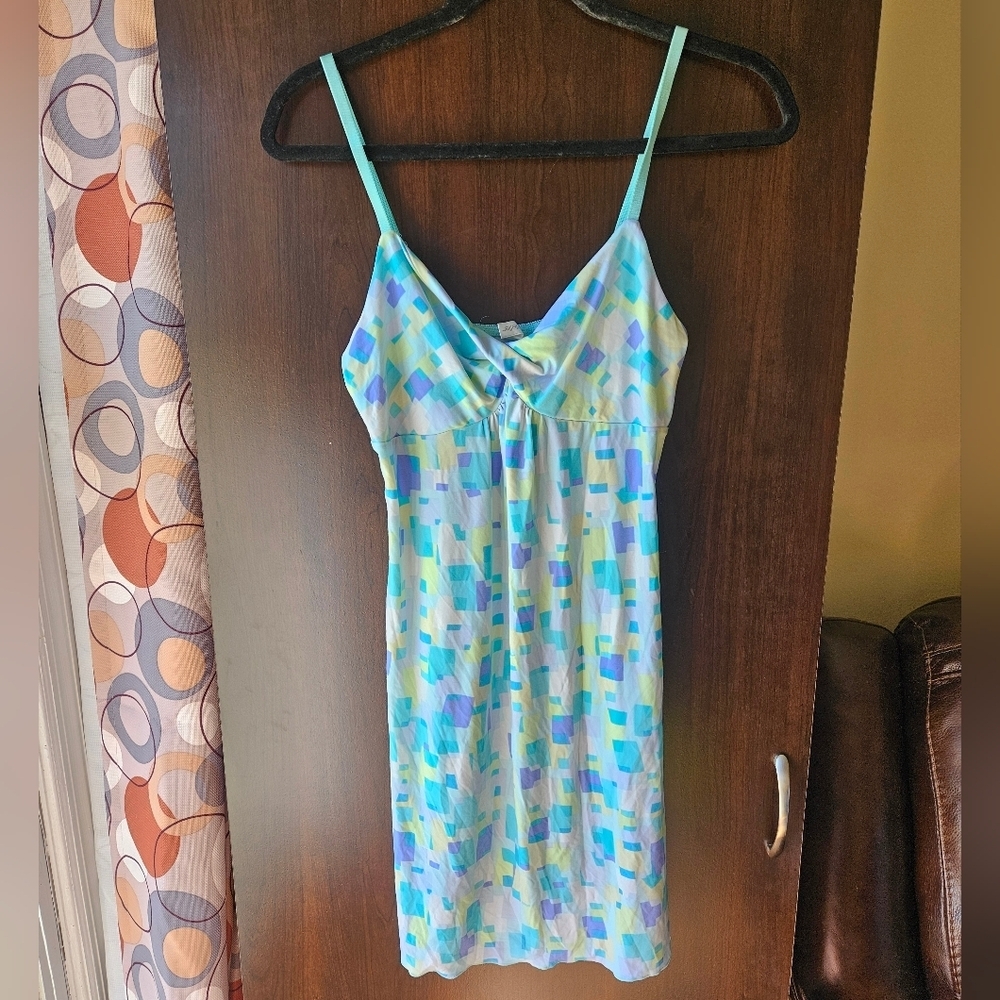 Colorful Geometric Print Nightgown